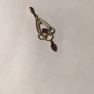 Edwardian suffragette art nouveau pendant